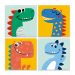 Kit 4 Quadros Dino Dinossauros Infantil Quarto Menino Mdf