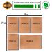 Kit 5 Placas Decorativas Cidades Paris Frases Mdf