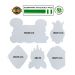 Kit 5 Placas Festa Junina Decorativos Balão Milho Fogueira