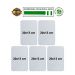 Kit 5 Placas Sinalização Reciclagem Coleta Seletiva 20x13 cm