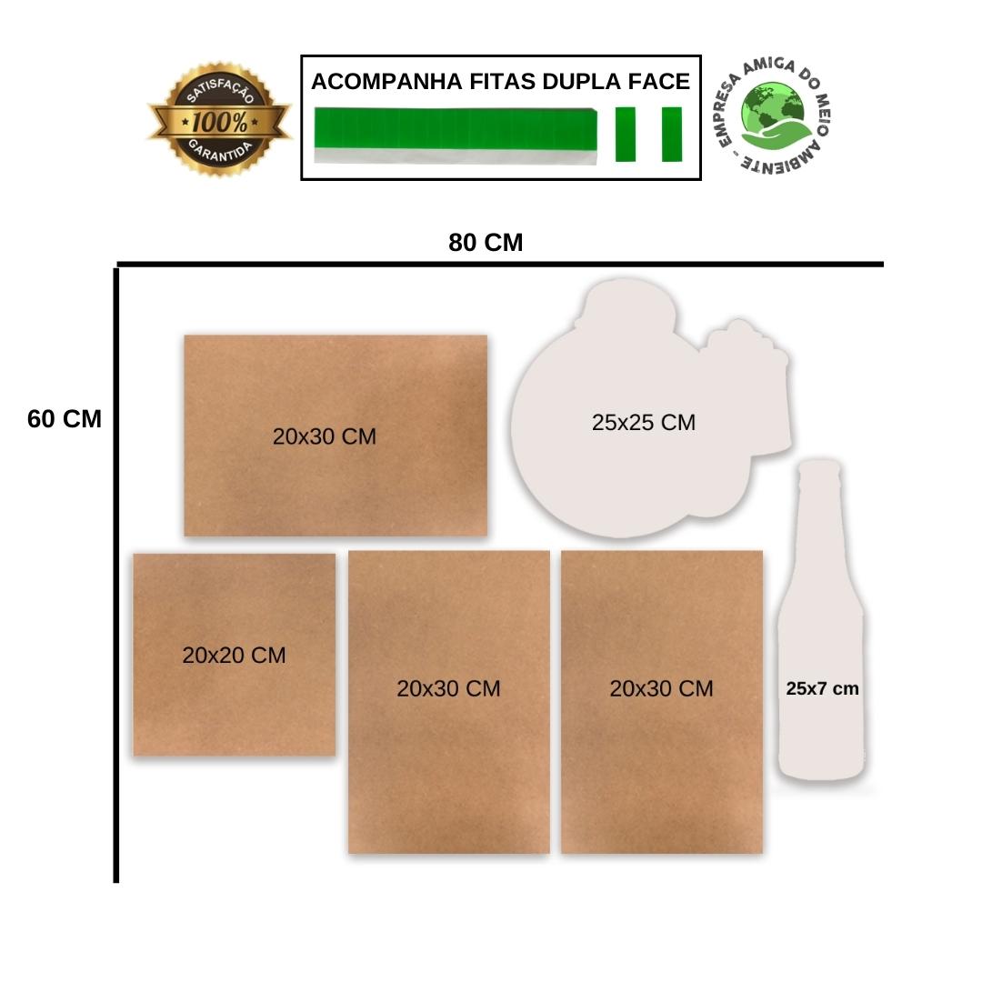 Kit 6 Placas Decorativas Cervejas Frases Bebidas Churrasco
