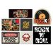 Kit 7 Placas Decorativas Música Rock Caveira Bandas Disco
