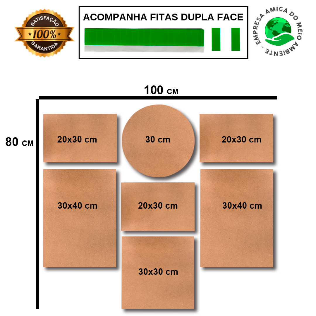 Kit 7 Placas Decorativas Música Rock Moto Mdf