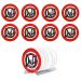 Kit 8 Bolachas Porta Copos Em Plástico Duff Com Suporte