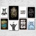 Kit 8 Placas Decorativas Frases e Animais Mdf