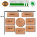 Kit 8 Placas Decorativas Jogos e Frases Mdf