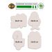 Kit Natal 4 Placas Decorativas Enfeite Presente Papai Noel