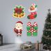 Kit Natal 4 Placas Decorativas Papai Noel Enfeite Presente