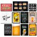 Kit Placas Decorativas Bebidas Frases Mdf - 11 Placas