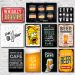 Kit Placas Decorativas Bebidas Frases Mdf - 11 Placas