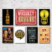 Kit Placas Decorativas Bebidas Frases Vintage Mdf - 7 Placas