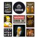 Kit Placas Decorativas Bebidas Mdf - 9 Placas