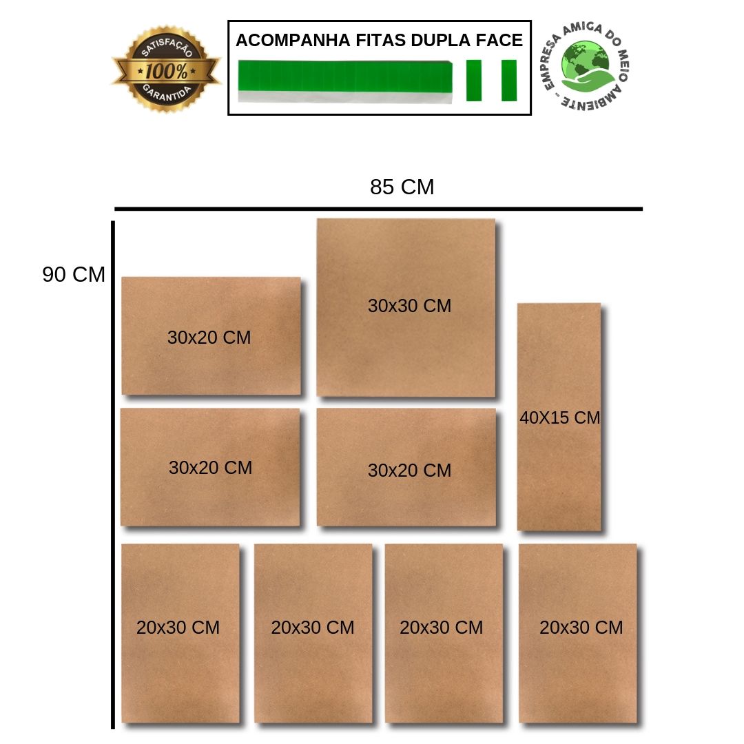 Kit Placas Decorativas Cozinha Frases Café Mdf -9 Placas