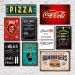 Kit Placas Decorativas Cozinha Frases Retrô Mdf -8 Placas