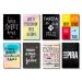 Kit Placas Decorativas Frases Mdf - 8 Placas