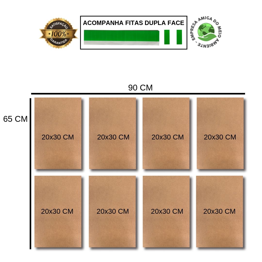 Kit Placas Decorativas Frases Mdf - 8 Placas