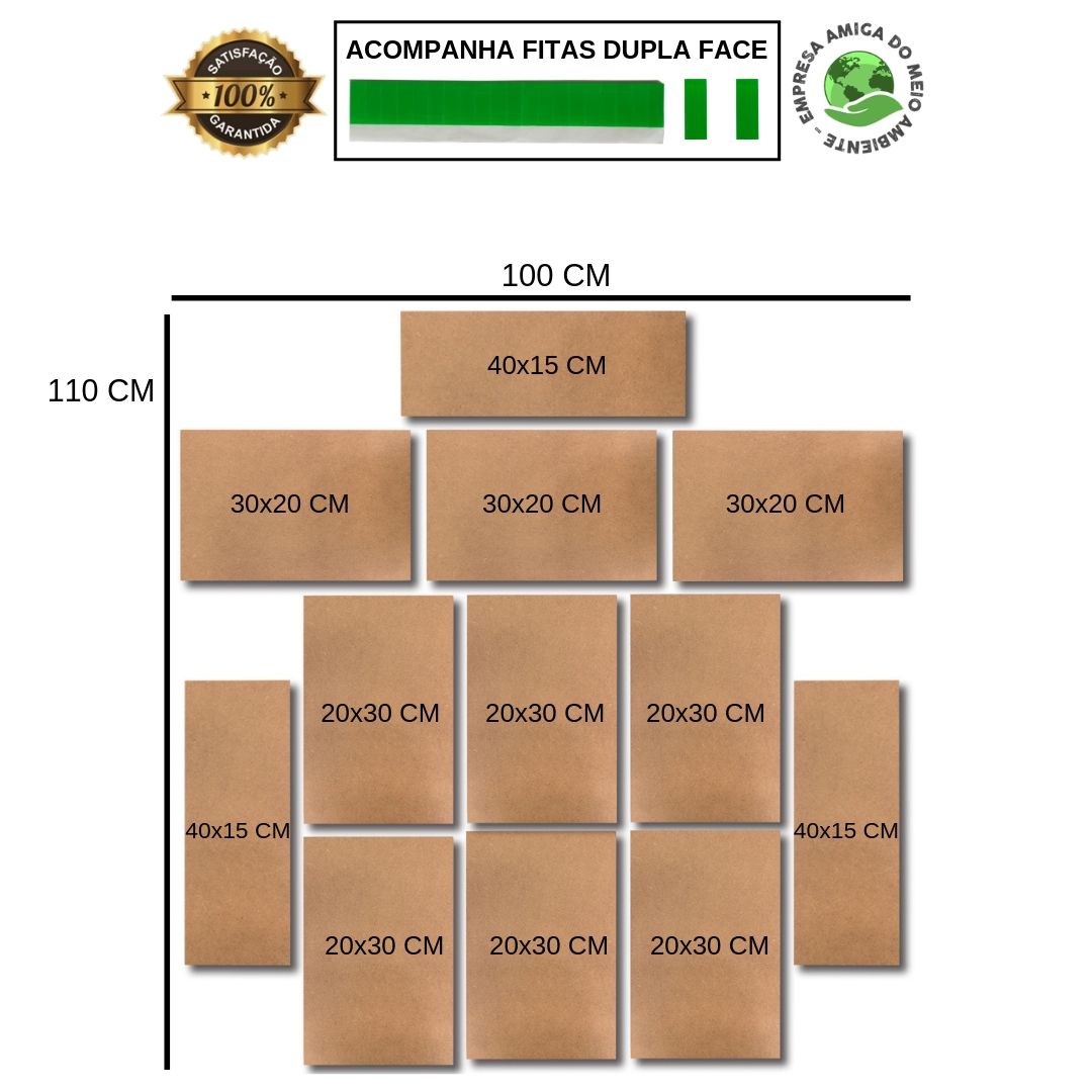 Kit Placas Decorativas Música Mdf - 12 Placas