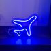 Painel Neon Led Avião Viagem de Mesa Decoração Acrílico