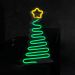 Painel Neon Led Árvore Natal Enfeite de Mesa Acrílico