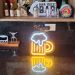 Painel Neon Led Cerveja Bebida de Mesa Decoração Acrílico