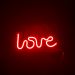 Painel Neon Led Love Letreiro de Mesa Decoração Acrílico
