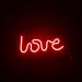 Painel Neon Led Love Letreiro de Mesa Decoração Acrílico