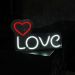 Painel Neon Led Love de Mesa Decoração Acrílico