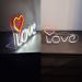 Painel Neon Led Love de Mesa Decoração Acrílico