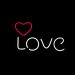 Painel Neon Led Love de Mesa Decoração Acrílico
