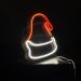 Painel Neon Led Natal Gorro de Mesa Decoração Acrílico