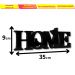 Palavra Decorativa de Mesa Home Plástico Pvc 35x9 cm