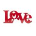 Palavra Decorativa de Mesa Love Amor Plástico Pvc 30x13 cm