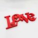 Palavra Decorativa de Mesa Love Amor Plástico Pvc 30x13 cm