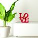 Palavra Decorativa de Mesa Love Plástico Pvc 20x20 cm