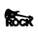 Palavra Decorativa de Mesa Rock Plástico Pvc 30x18 cm