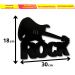 Palavra Decorativa de Mesa Rock Plástico Pvc 30x18 cm