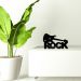 Palavra Decorativa de Mesa Rock Plástico Pvc 30x18 cm