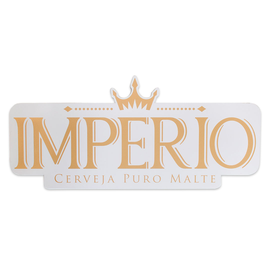 Placa Decorativa Cerveja Império Recorte 40x18 Cm