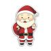 Placa Papai Noel Enfeite Natal Decorativo 20x30 cm