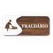 Placa Sinalização de Fraldário Banheiro 25x10 cm