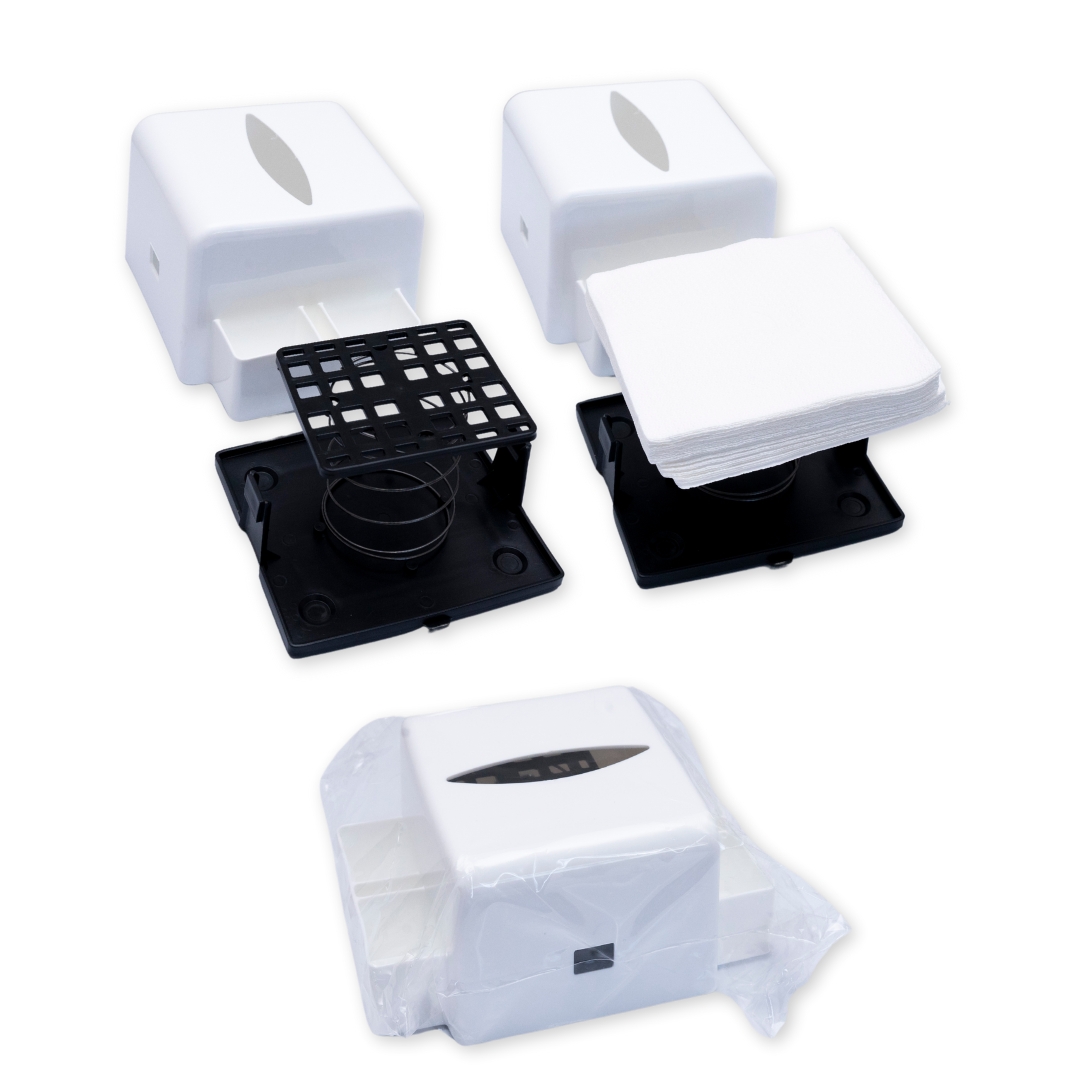 Porta Guardanapo mesa balcão bar c/ porta sache Pvc Kit 10un