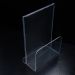 Porta Guardanapos Com Expositor A6 T Acrílico PS Cristal Mesa Bancada