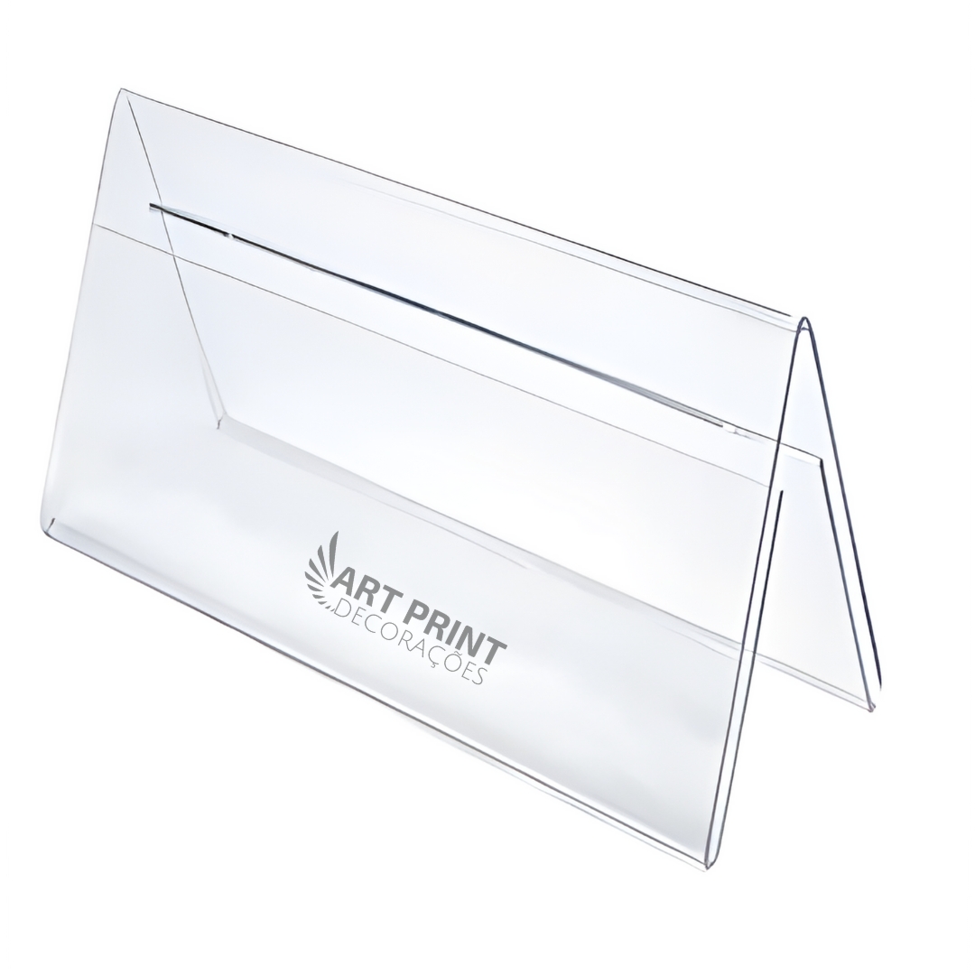 Prisma de Mesa Balcão Buffet Display Expositor PS Cristal
