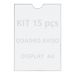 Quadro De Aviso A4 Display De Parede Acrílico Ps Kit 15 Pçs