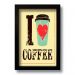 Quadro Decorativo Café I Love Coffee Cozinha  33x43 cm