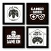 Quadro Decorativo Composê 40x40 Cm Game Geek