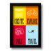 Quadro Decorativo Criativo Viagem Travel  33x43 cm