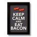 Quadro Decorativo Frase Bacon Para Cozinha  33x43 cm