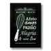 Quadro Decorativo Frase Misture Muito Amor  33x43 cm
