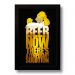 Quadro Decorativo Simpson Beer  33x43 cm